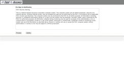 Desktop Screenshot of fastaccess.fdic.gov