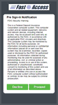 Mobile Screenshot of fastaccess.fdic.gov