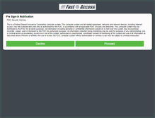 Tablet Screenshot of fastaccess.fdic.gov